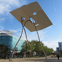 arte pubblica scultura: davide e golia Barcellona