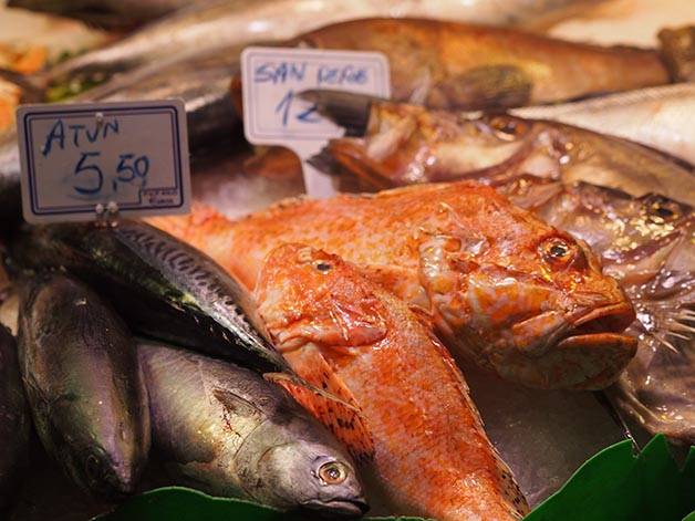 mercato Barcelone mercat santa caterina pesce