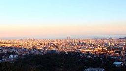 febbraio vista su Barcellona