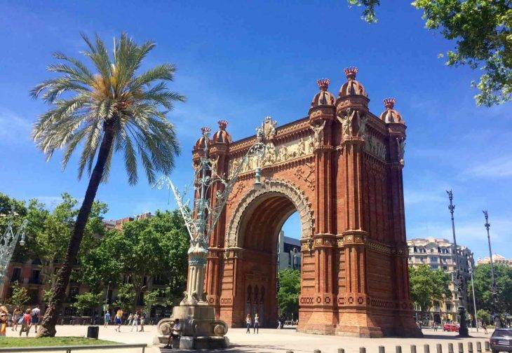 visita guidata in bici arc de triomf