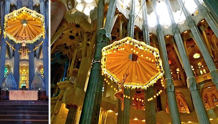 Adesivo Ovale Panoramica Sagrada Familia Barcelona - Vinile Resistente Per Valigia O Auto