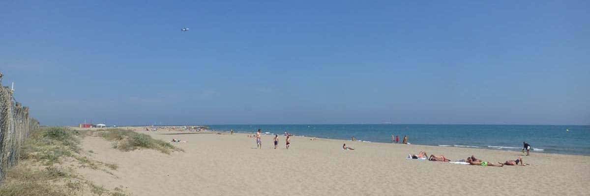 campeggi a Barcellona spiaggia di castelldefels