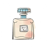 dessin d'un flacon de parfum