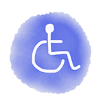 disegno del simbolo della disabilità